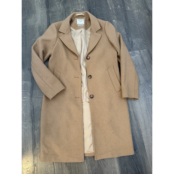 Abercrombie & Fitch Jackets & Blazers - Abercrombie & Fitch - The A&F Dad Coat in Camel, Size Small, Pea Coat